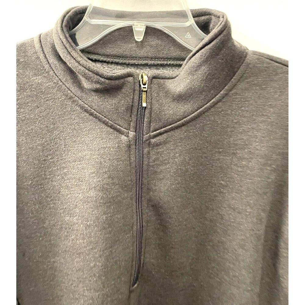 Urban Frontier Mens Size‎ XXL Nwt 1/4 Zip Gray Long Sleeved Sweatshirt Pockets - Picture 2 of 8